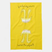 Lemon Meringue Pi Cute Wiskunde Kitchen Towel Theedoek (Verticaal)