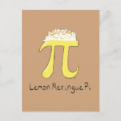 Lemon Meringue Pi Cute Wiskunde Pi Day Briefkaart (Voorkant)