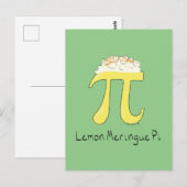 Lemon Meringue Pi Cute Wiskunde Pi Day Briefkaart (Voorkant / Achterkant)