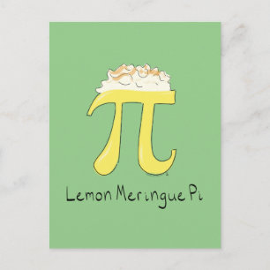 Lemon Meringue Pi Cute Wiskunde Pi Day Briefkaart