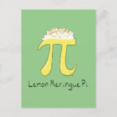 Lemon Meringue Pi Cute Wiskunde Pi Day Briefkaart (Voorkant)
