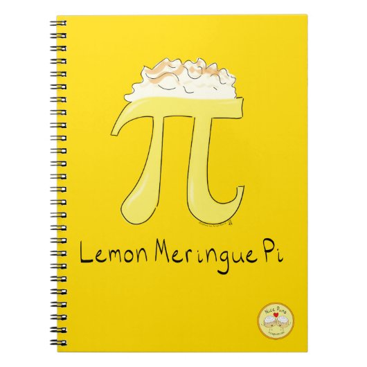 Lemon Meringue Pi Cute Wiskunde Pi Day-laptop Notitieboek (Voorkant)