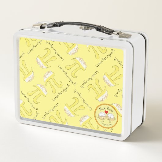 Lemon Meringue Pi Cute Wiskunde Pi Day Lunch Box (Achterkant)