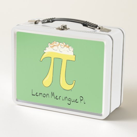 Lemon Meringue Pi Cute Wiskunde Pi Day Lunch Box (Voorkant)