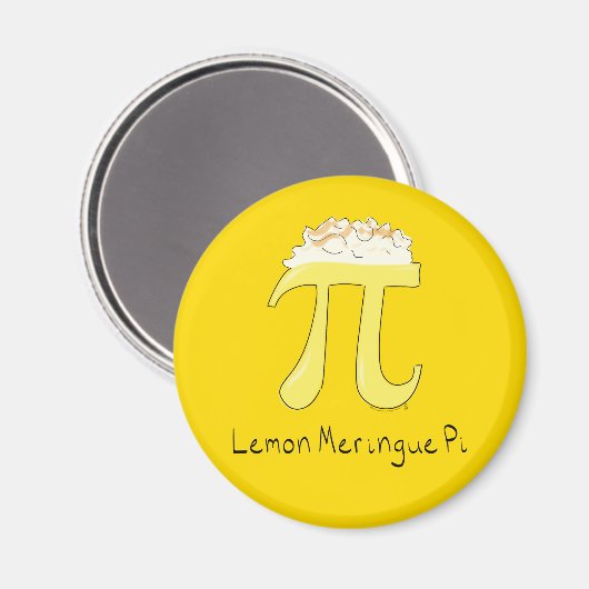Lemon Meringue Pi Cute Wiskunde Pi Day Magnet (Voorkant / Achterkant)