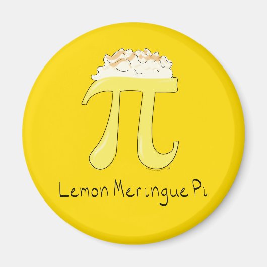 Lemon Meringue Pi Cute Wiskunde Pi Day Magnet (Voorkant)