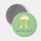 Lemon Meringue Pi Cute Wiskunde Pi Day Magnet (Voorkant / Achterkant)