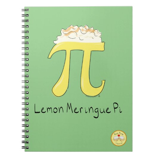 Lemon Meringue Pi Cute Wiskunde Pi Day Notitieboek (Voorkant)