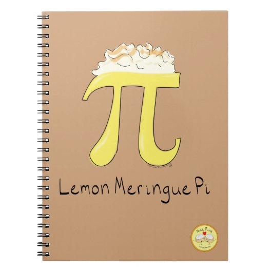 Lemon Meringue Pi Cute Wiskunde Pi Day Notitieboek (Voorkant)