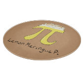 Lemon Meringue Pi Day Cute Wiskunde Pie Cutting Bo Snijplank (Hoek)