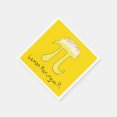 Lemon Meringue Pi Schattigee Wiskunde Pi Day Party Servet (Hoek)