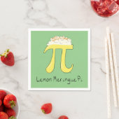 Lemon Meringue Pi Symbol Wiskunde Teacher Cute Servet (Insitu)