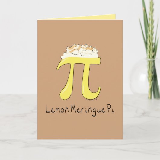 Lemon Meringue Pi Wenskaart Kaart (Voorkant)