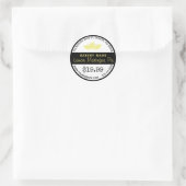 Lemon Meringue Pie Bakery Round Sticker (Tas)