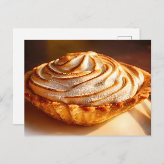Lemon Meringue Pie Briefkaart (Voorkant / Achterkant)