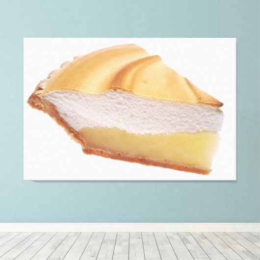 Lemon Meringue Pie Canvas Afdruk (Insitu (Houten vloer))
