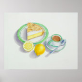 Lemon Meringue Pie met Espresso Poster (Voorkant)