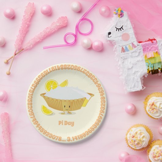 Lemon Meringue Pie Pi Day | Bord papier (Feest)