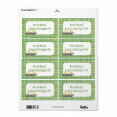 Lemon Meringue Pie Productlabel Etiket (Full Sheet)