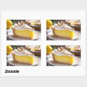 Lemon Meringue Pie Rechthoekige Sticker (Vel)