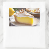 Lemon Meringue Pie Rechthoekige Sticker (Tas)