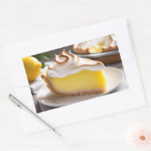 Lemon Meringue Pie Rechthoekige Sticker (Envelop)