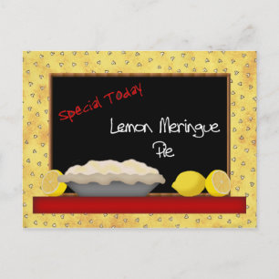Lemon Meringue Pie Recipe Card Briefkaart