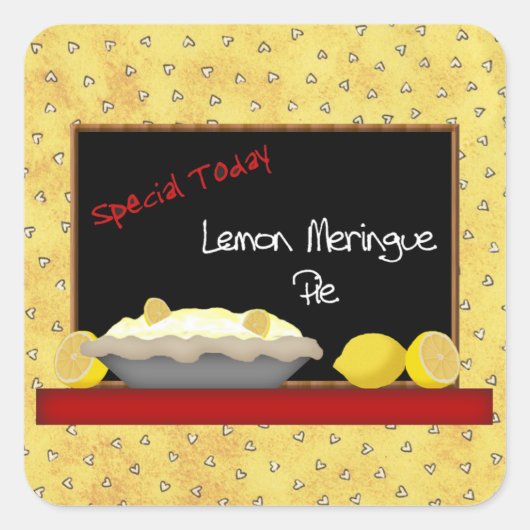 Lemon Meringue Pie Sticker (Voorkant)