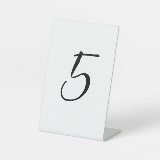 Lemon Meringue Wedding Table Number Reclamebord Met Voetstuk