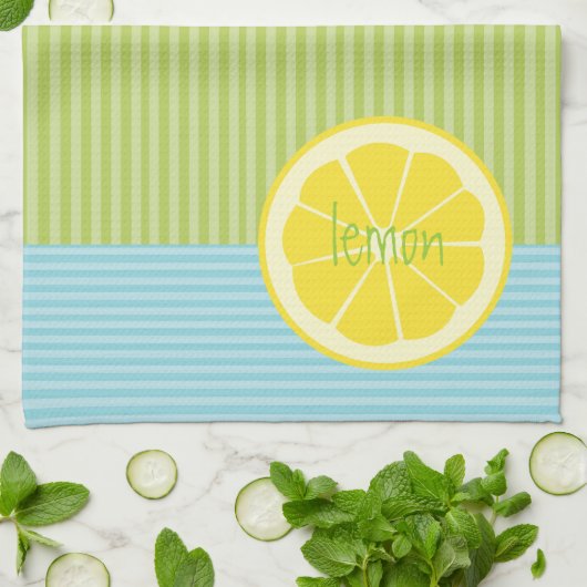 Lemon Microfiber Kitchen Towelen Theedoek (Gevouwen)