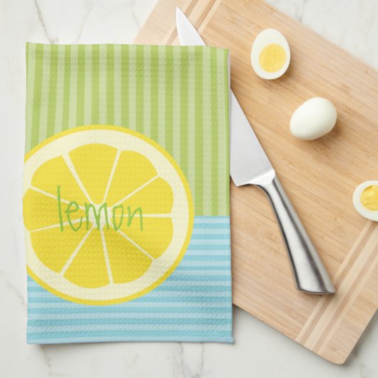 Lemon Microfiber Kitchen Towelen Theedoek (Quarter Fold)