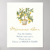 Lemon Mimosa Bar Poster (Voorkant)