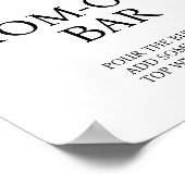 Lemon Momosa bar Baby shower SIgn Poster (Hoek)