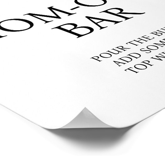 Lemon Momosa bar Baby shower SIgn Poster (Hoek)