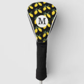 Lemon Monogram Golf Head Hoesje Golfheadcover (Voorkant)