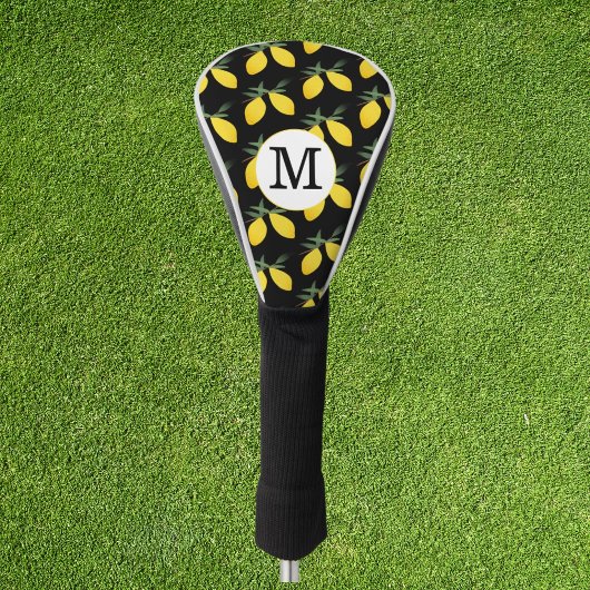 Lemon Monogram Golf Head Hoesje Golfheadcover