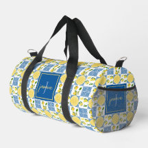 Lemon Monogram Naam Franse Landelijke Tegels Patro
