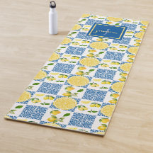 Lemon Monogram Naam Franse Landelijke Tegels Patro