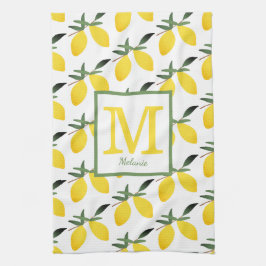  Lemon Monogram Naam Keukenhanddoeken