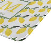  Lemon Monogram Naam Snijplank (Hoek)