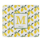  Lemon Monogram Naam Snijplank (Voorkant)