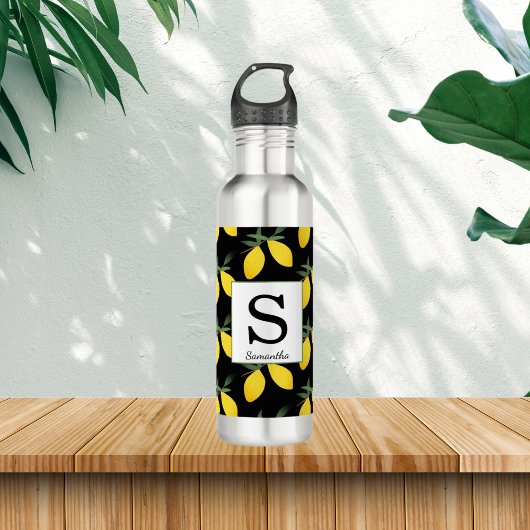 Lemon Monogram Naam Water Fles