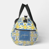 Lemon Monogram Name French Country Tile Pattern Plunjezak (Rechts)