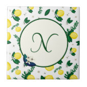 Lemon Monogram Tegeltje (Voorkant)