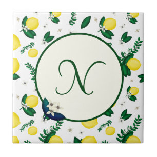 Lemon Monogram Tegeltje