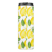 Lemon Monogram White Thermosbeker (Achterkant)