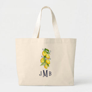 Lemon Monogrammed Canvas tas