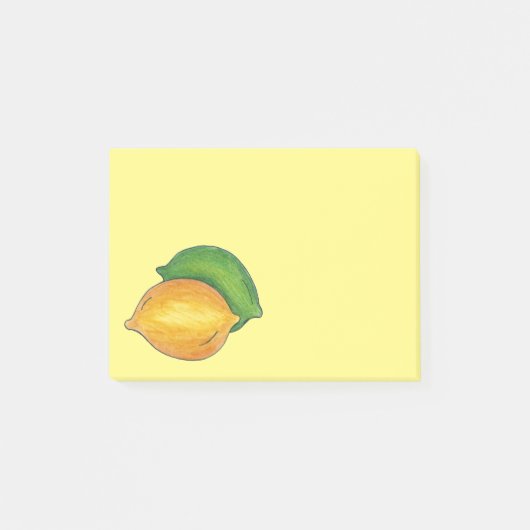 Lemon n' Limoen Citrus Fruit Yellow Lemons Post it Post-it® Notes (Voorkant)