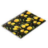 Lemon naadloos patroon. Handbeschilderde citroenil Notitieboek (Linkerzijde)