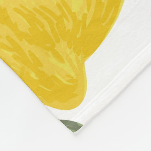 Lemon naadloos  patroon. Tropische vruchtenbac Fleece Deken (Hoek)